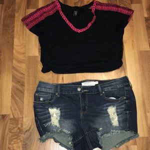 Torrid 14 shortie shorts